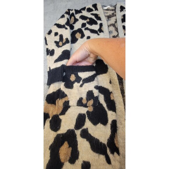 Altar'd State Leopard Print Open Front Knit Cardigan - Picture 5 of 16